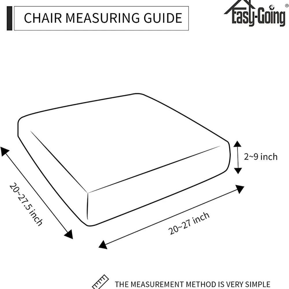 Easy-Going 100% Waterproof Chair Sofa Seat Cushion Slipcover